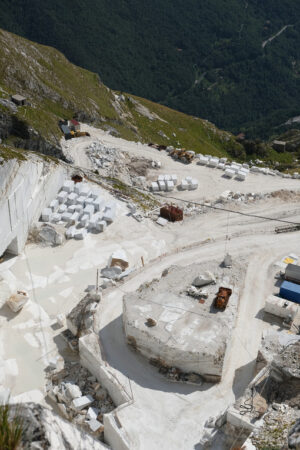 Marble quarry. White marble quarries on Monte Corchia. Stock photos. - MyVideoimage.com | Foto stock & Video footage