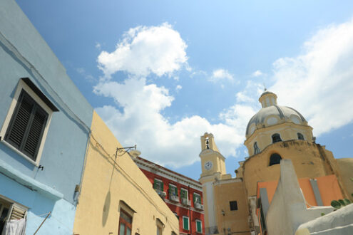 Marina Corricella. Village of Marina Corricella, foto Procida Island, Mediterranean Sea, - MyVideoimage.com | Foto stock & Video footage