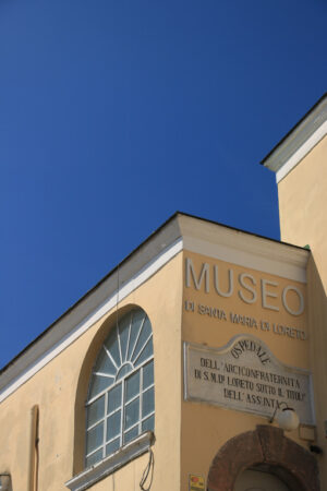 Mediterranean-style building housing the museum of the hospital - MyVideoimage.com