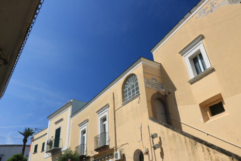 Mediterranean-style building housing the museum of the hospital - MyVideoimage.com