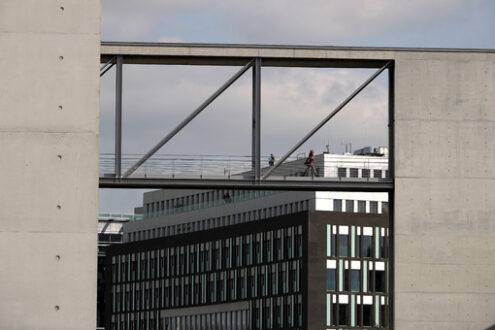 Modern buildings of the new offices of the Bundestag - MyVideoimage.com