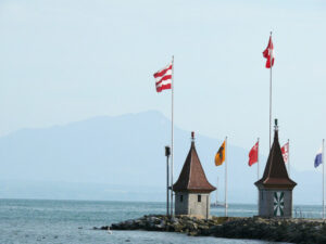 Morges, Switzerland. Detail of the town on Lake Geneva. Foto Svizzera. Switzerland photo