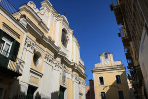 Museum of the sea and church in the small Mediterranean village - MyVideoimage.com