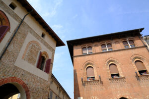 Neo gothic building. Neo-Gothic brick building.  Stock photos. - MyVideoimage.com | Foto stock & Video footage