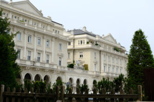 Neoclassical building in Novara. Palazzo Venezia in Piazza Martiri della Libertà. Stock photos. - MyVideoimage.com | Foto stock & Video footage