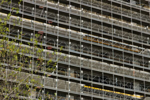 New building in Milan. Building site for the construction of a modern building. Photo stock royalty free. - MyVideoimage.com | Foto stock & Video footage