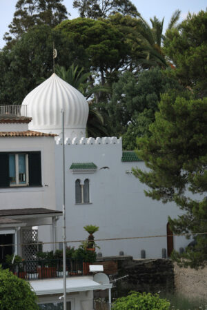 Oriental-style house on the island of Ischia. A building with an - MyVideoimage.com