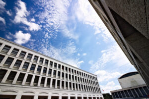 Palazzo Congressi Roma EUR. Congress Palace at the Eur Rome.. - MyVideoimage.com | Foto stock & Video footage