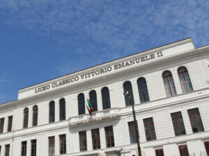 Palermo, Sicily, Italy. Vittorio Emanuele II Classical High School. - MyVideoimage.com