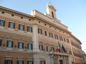 Parlamento italiano. Montecitorio. Palace of Montecitorio, seat of the Italian parliament. Roma foto. - MyVideoimage.com | Foto stock & Video footage