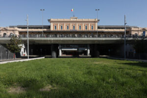 Parma railway station with an underground road. - MyVideoimage.com