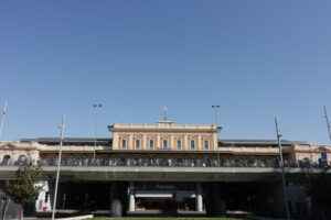 Parma railway station with an underground road. - MyVideoimage.com