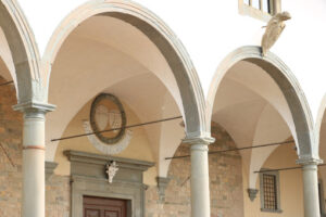 Portico of the Basilica of Santa Maria in Impruneta, near Floren - MyVideoimage.com