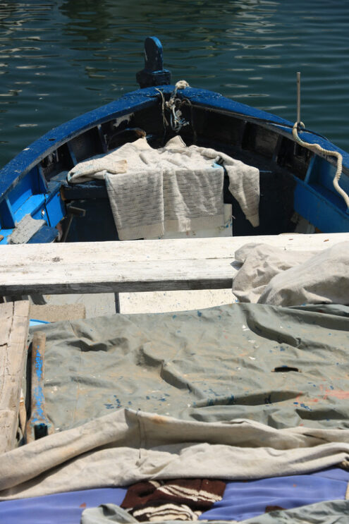 Porto di Corricella. Boats anchored in the port of Corricella on the Island of Procid - MyVideoimage.com | Foto stock & Video footage