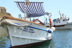 Porto di Corricella. Boats anchored in the port of Corricella on the Island of Procid - MyVideoimage.com | Foto stock & Video footage