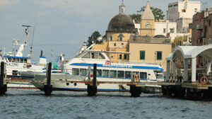 Procida boats. Boats anchored at the pier of the Island of Procida, Naples. In - MyVideoimage.com | Foto stock & Video footage