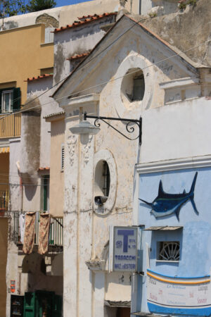 Procida church. Village of Marina Corricella, Procida Island, Mediterranean Sea, - MyVideoimage.com | Foto stock & Video footage