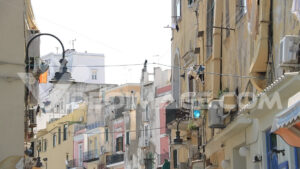 Procida footage. Village of Procida, Mediterranean Sea, near Naples.  Video footage. - MyVideoimage.com | Foto stock & Video footage