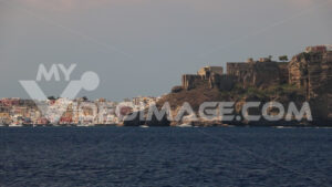 Procida island video. The island of Procida seen from the sea.  Video footage. - MyVideoimage.com | Foto stock & Video footage