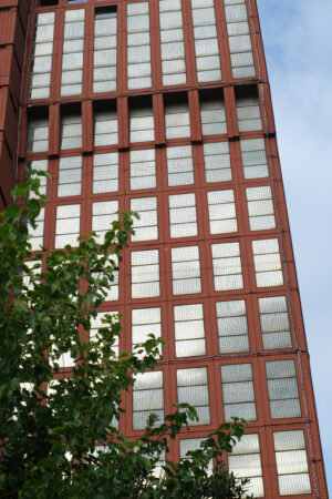 Protection net. Skyscraper covered with safety net. Stock photos. - MyVideoimage.com | Foto stock & Video footage