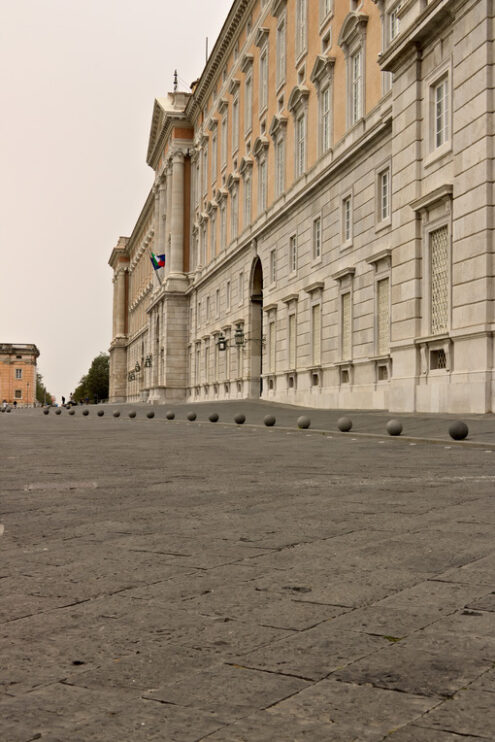 Reggia di Caserta, Italy. External main facade of the palace. Foto reggia di Caserta.