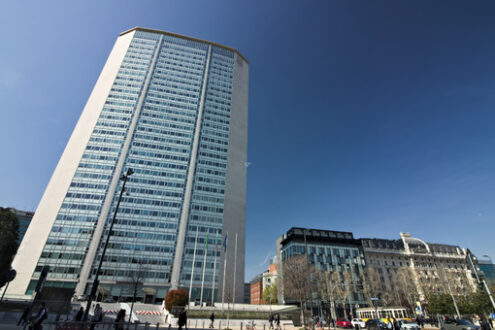 Regione Lombardia. Grattacielo Pirelli. Pirelli skyscraper. - MyVideoimage.com | Foto stock & Video footage