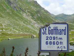 Road sign to the Gotthard Pass - MyVideoimage.com