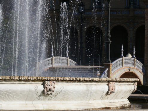 Royal Palace Square. Fountain. -Foto Siviglia. Sevilla photo