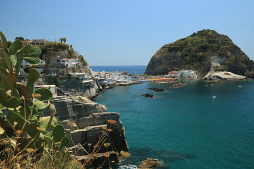 Sant’angelo di Ischia, Mediterranean sea near Naples. The mountain. Foto Ischia photos.