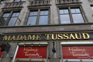 Sign of Madame Tussaud’s wax mannequin museum - MyVideoimage.com