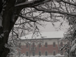 Snowfall in the city of Busto Arsizio. - MyVideoimage.com