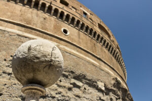 Sphere. Marble sphere in Castel Sant’angelo. - MyVideoimage.com | Foto stock & Video footage