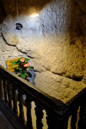 Stone bed where San Francesco di Assisi rested near the hermitage of the Carceri. - MyVideoimage.com