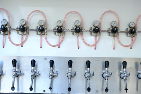 Tap system. Draft beer tapping system. Stock photos. - MyVideoimage.com | Foto stock & Video footage