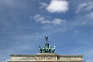 The quadriga with the statue of the Victory placed above the Bra - MyVideoimage.com