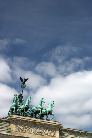 The quadriga with the statue of the Victory placed above the Bra - MyVideoimage.com