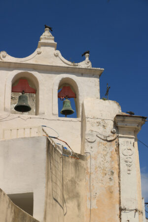 Tower bell. Procida photos. Bell tower with bells in a Mediterranean church on the island of - MyVideoimage.com | Foto stock & Video footage