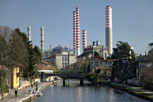 Turbigo power station, located along the Naviglio Grande. - MyVideoimage.com