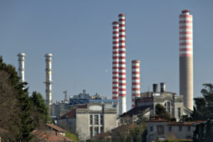 Turbigo power station, located along the Naviglio Grande. - MyVideoimage.com