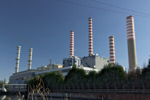 Turbigo power station, located along the Naviglio Grande. - MyVideoimage.com | Foto stock & Video footage