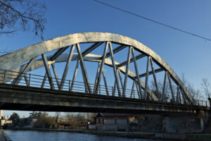 Turbigo. Milan. Lombardy. Italy. Reinforced concrete bridge. - MyVideoimage.com | Foto stock & Video footage