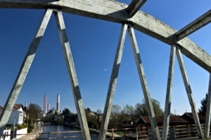 Turbigo. Milan. Lombardy. Italy. Reinforced concrete bridge. - MyVideoimage.com