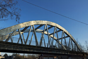 Turbigo. Milan. Lombardy. Italy. Reinforced concrete bridge. Bridge over the Naviglio Grande 40 km from Milan. - MyVideoimage.com | Foto stock & Video footage