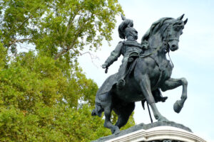 Umberto I di Savoia Equestrian monument to King Umberto I of Savoy. Foto stock royalty free. - MyVideoimage.com | Foto stock & Video footage