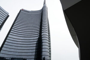 Unicredit Milano. Milan. The Unicredit Tower, the tallest skyscraper in Italy. - MyVideoimage.com | Foto stock & Video footage