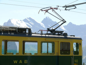 Wengen, Switzerland. 08/04/2009. Rack railway leading to the Jungfraujoch. - MyVideoimage.com