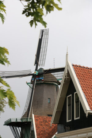 Windmills of Zaanse Schans. Windmills of Zaanse Schans, near Amsterdam. The structures were - MyVideoimage.com | Foto stock & Video footage