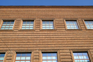 Windows. Brick wall of a museum.  Stock photos. - MyVideoimage.com | Foto stock & Video footage