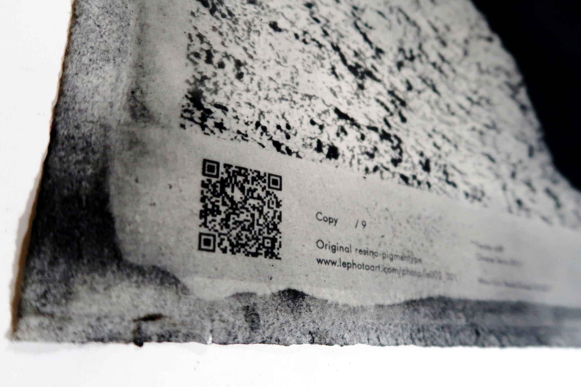 Cinque terre art photography. Detail QR code.