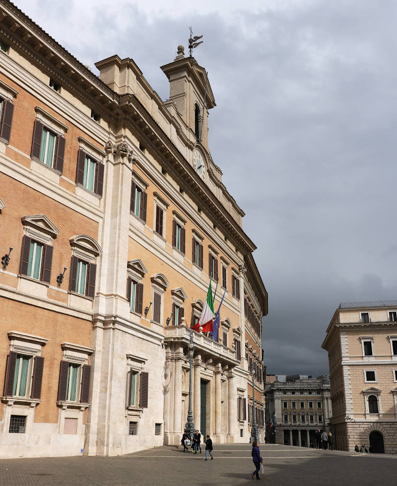 Palazzi di Roma. Montecitorio. Foto stock